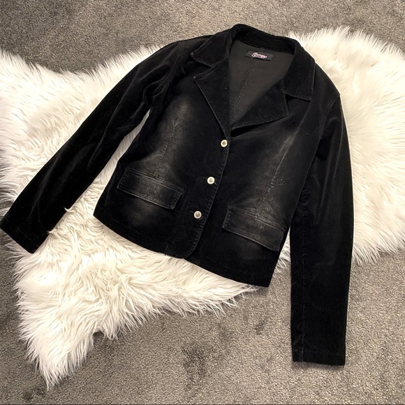 Black corduroy blazer - Picture 1 of 6